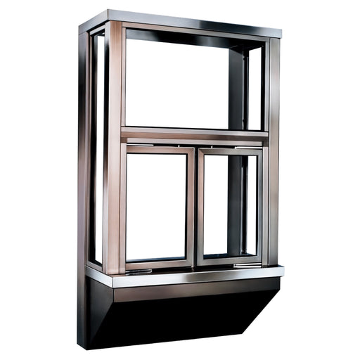 Ready Access BO-2 Bi-fold drive thru window Covenant Security Equipment Clear Frame