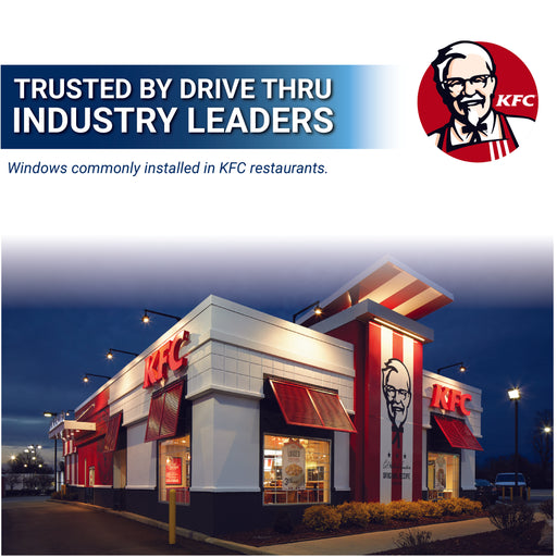 KFC drive thru window Quikserv Covenant Security Equipment