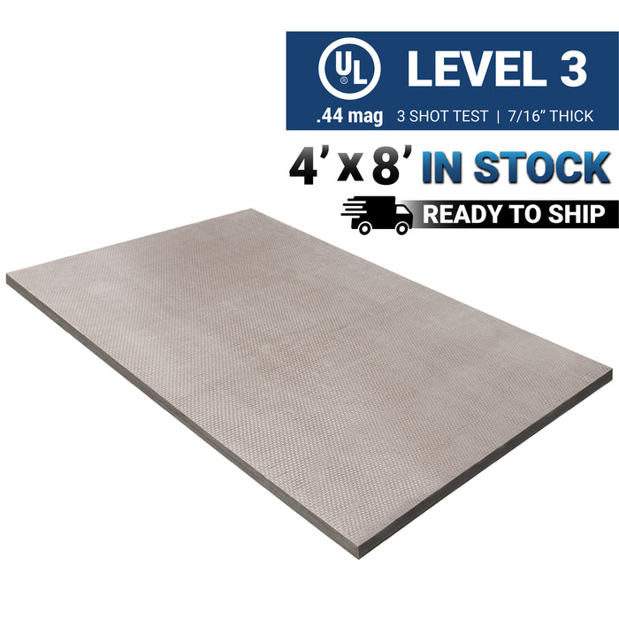 Level 3 Bullet and Fire Resistant Fiberglass Wall Panel UL 752 Rated Panels