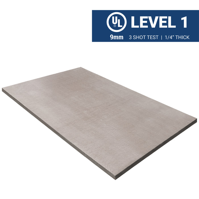 Level 1 Bullet and Fire Resistant Fiberglass Wall Panel UL 752 Rated