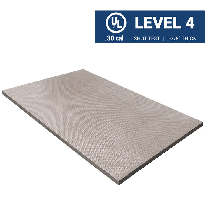 Level 4 Bullet and Fire Resistant Fiberglass Wall Panel UL 752 Rated