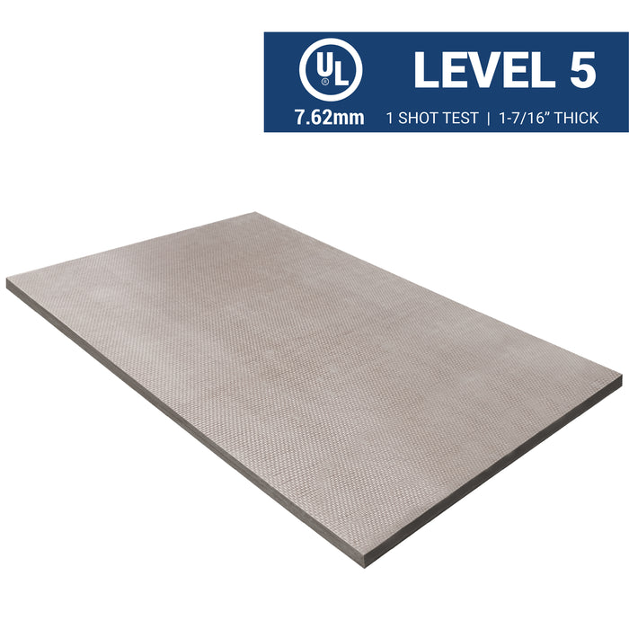 Level 5 Bullet and Fire Resistant Fiberglass Wall Panel UL 752 Rated