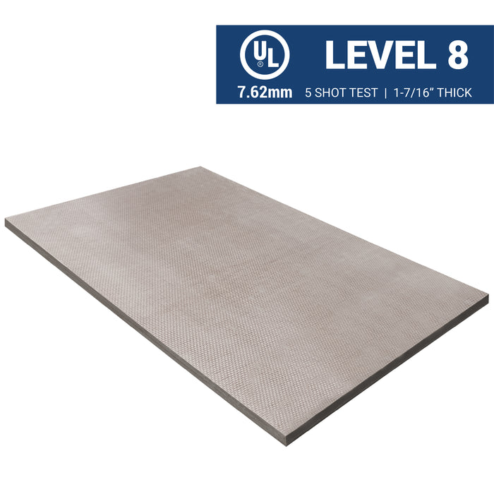 Level 8 Bullet and Fire Resistant Fiberglass Wall Panel UL 752 Rated