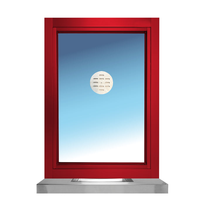 Ready Access 503 Ticket Window Red frame with shelf