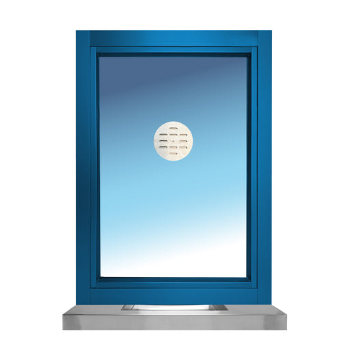 Ready Access 503 Ticket Window Blue Frame with Shelf Deal Tray