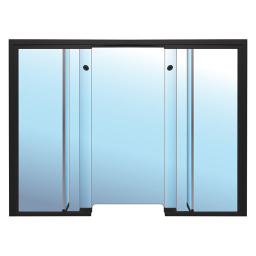 Baffle Transaction Window Clear Anodized Dark Bronze Frame
