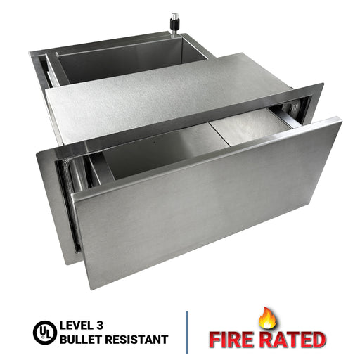 Shure Safe Fire-Rated Transaction Drawer SPT-FR101 Thru-Wall