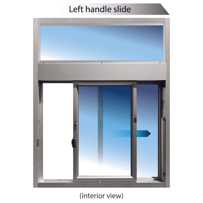 Ready Access 275 Self Closing Drive-Thru Slider Window with Transom | 47.5"H x 59.5"H