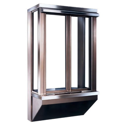 Ready Access BO-4 Drive Thru Bi-Fold Window Clear Frame Covenant Security Equipment