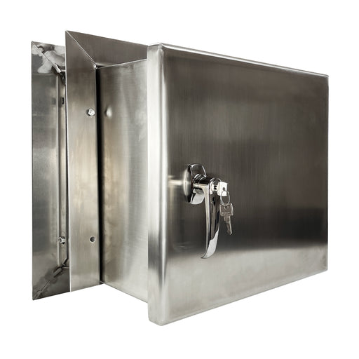 Package Receiver Steel Bullet Resistant Level 3 Covenant Security Equipment National Bullet Proof lock side view