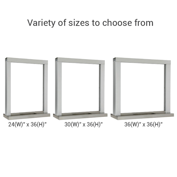 Ticket window speak around multiple sizes