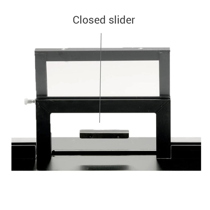 Quikserv Ticket window with slide up Covenant Security