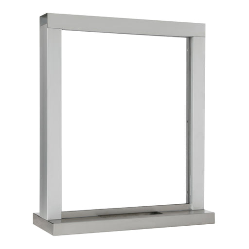 Ticket window speak around clear anodized aluminum