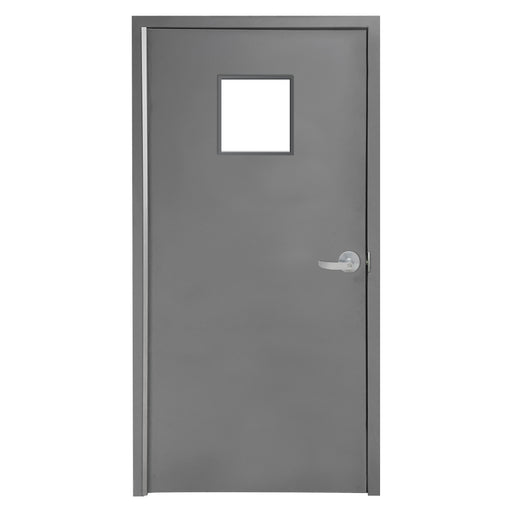 Bullet Resistant Metal Door with Multiple Window Options