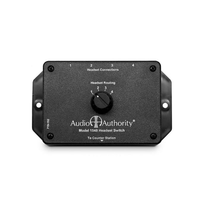 Audio Authority 4 x 1 Headset Switch Model 1548