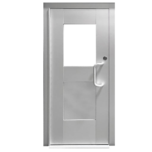 Bullet Resistant Aluminum Store Front Door With Half Light