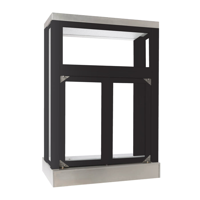 Quikserv Manual Panoramic Bi-fold Drive Thru Transaction Window