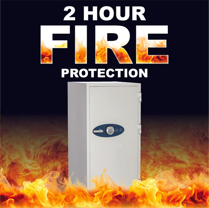 Phoenix Safe 2 Hour Fireproof Safe with Digital Lock, Protection from Fire, Impact, and Water, 9.52 cubic feet, 507 Covenant Security