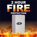 Phoenix Safe 2 Hour Fireproof Safe with Digital Lock, Protection from Fire, Impact, and Water, 9.52 cubic feet, 507 Covenant Security