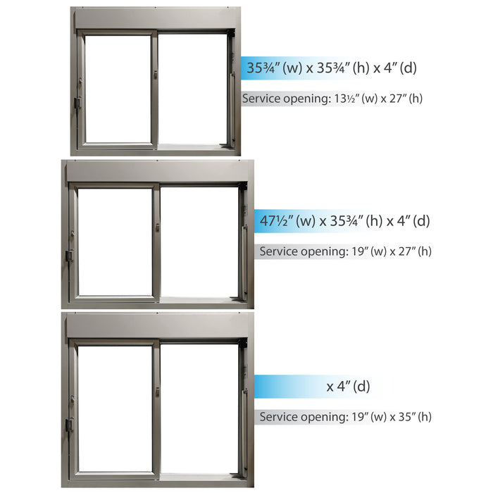 Ready Access 275 Self Closing Drive-Thru Slider Window