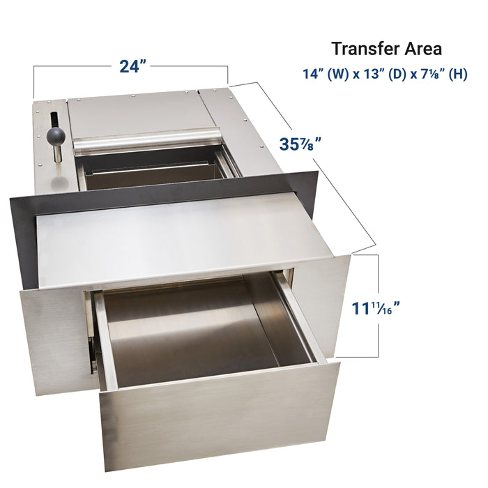 Armortex Transaction Drawer | 6003 10″ High | Large Transfer Area | Maximum Wall Thickness