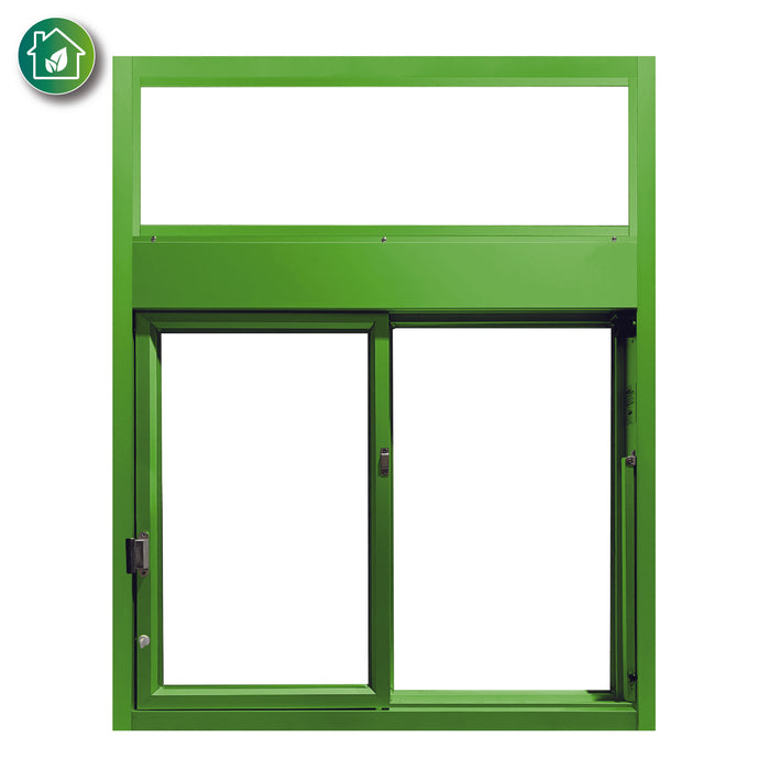 Ready Access 600 Low-e Drive Thru Slider Window Lime green