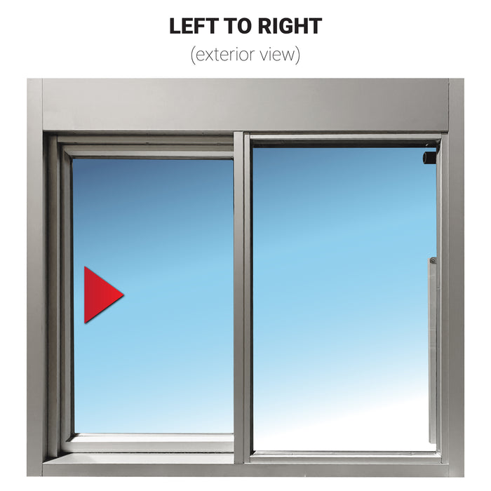 275 Single Panel Sliding Transaction Window