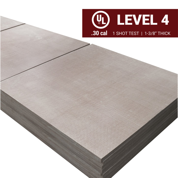 Armorcore Level 4 Bullet and Fire Resistant Fiberglass Wall Panel UL 752 Rated