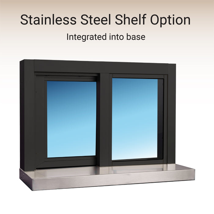Quikserv Small Scale Side Sliding Transaction Window