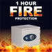 Phoenix safe Olympian 1221 1-Hour Dual Control Fireproof Safe for Home or Office 0.66 cu ft