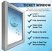 Ready Access 503 Ticket Transaction Window Bullet Resistant Covenant Security Equipment Deal Tray