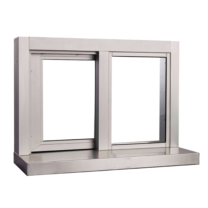 Quikserv Small Scale Side Sliding Transaction Window