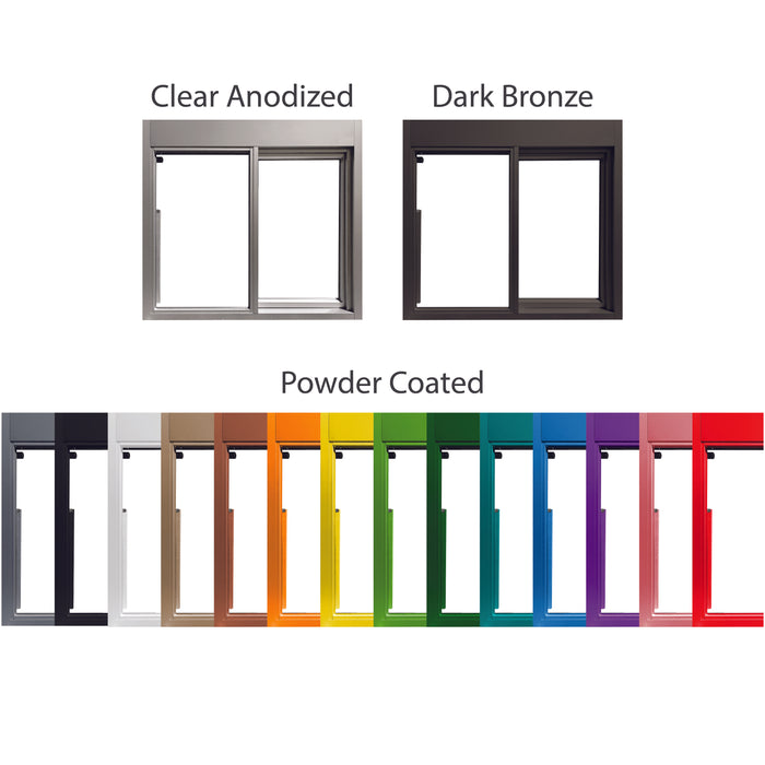 Ready Access 600 Low-e Drive Thru Slider Window Color Options