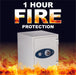 Phoenix Safe 1223 Olympian 1-Hour Dual Control Fireproof Safe for Home or Office 1.3 cu ft Covenant Security