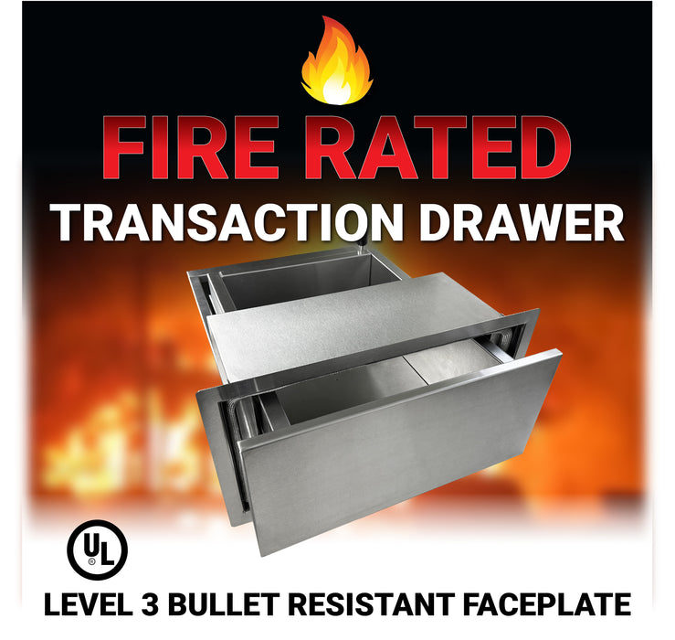 Shure Safe Fire-Rated Transaction Drawer SPT-FR101 Thru-Wall