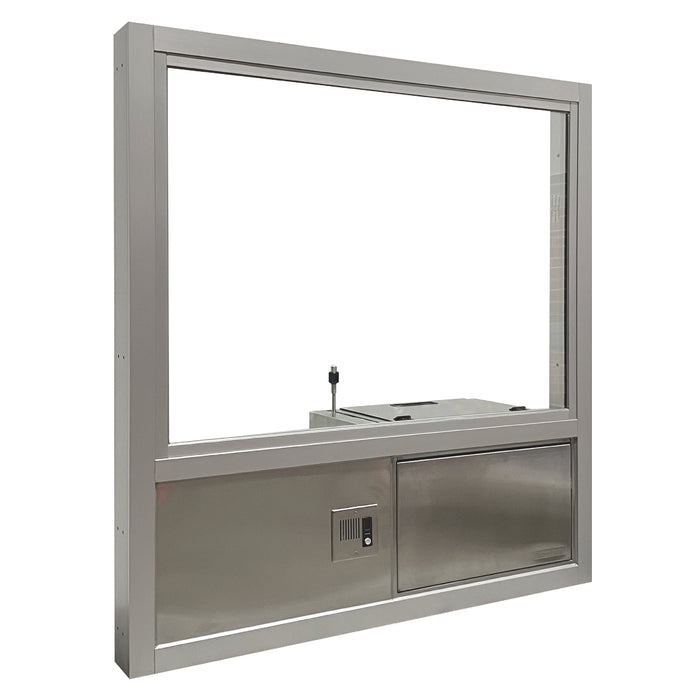 Ready Access 603 Security Window – Fixed Pane with Transaction Drawer Covenant Security Equipment