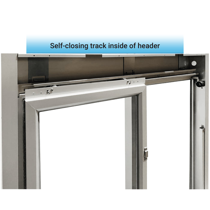 Ready Access 600 Single Panel Sliding Transaction Drive Thru Window 3/4" Insulated Glass Covenant Security Equipment Self Closing Track