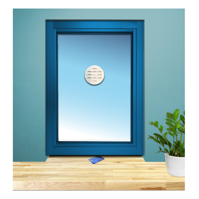 Ready Access 503/603 TICKET WINDOW, TELLER WINDOW, CASHIER WINDOW Blue Frame Installed