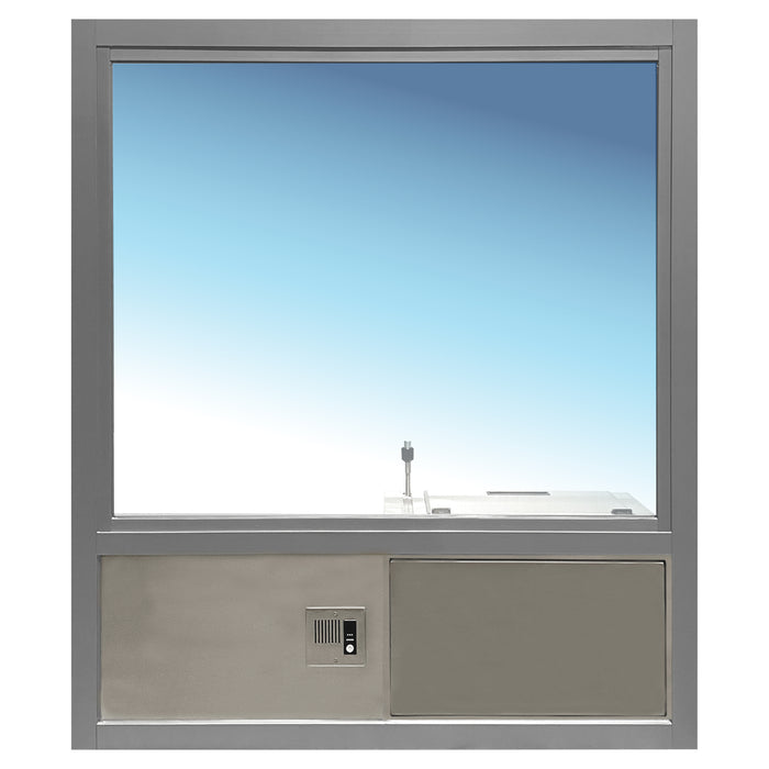 Ready Access 603 Security Window – Fixed Pane with Transaction Drawer Covenant Security Equipment