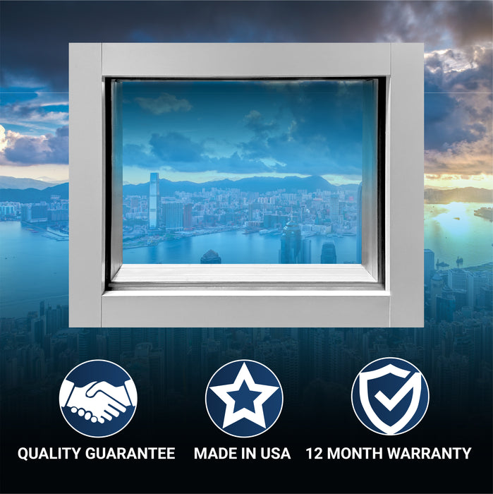 Bullet and Blast Resistant Fixed Exterior Aluminum Window | 400 Series