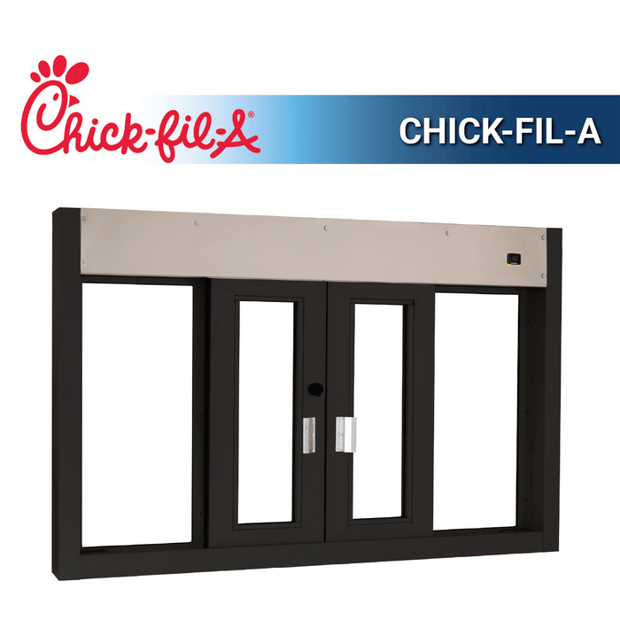 Chick-fil-A Quikserv Drive Thru Bi-Parting Window Covenant Security Equipment