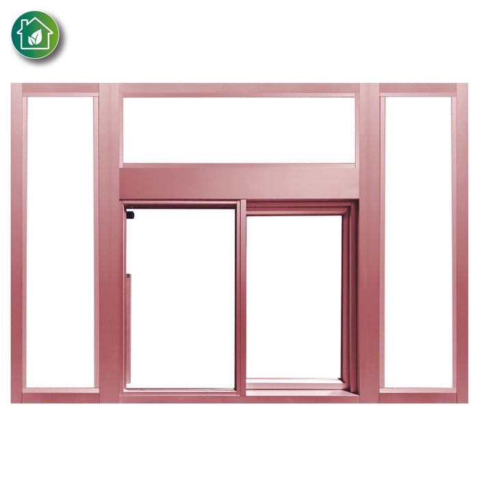 Ready Access 600 insulated window with transom and 2 sidelights drive thru covenant security equipment pink