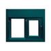 Ready Access Walkup Delivery Slider Window Covenant Security Equipment Teal Frame