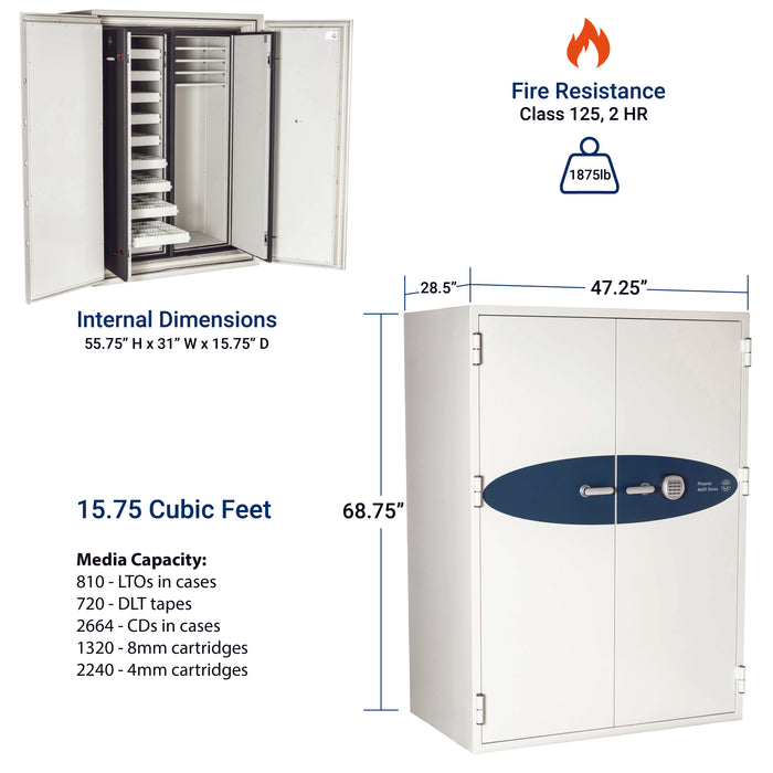 Phoenix safe 4623 Data Commander media safe Covenant Security dimensions