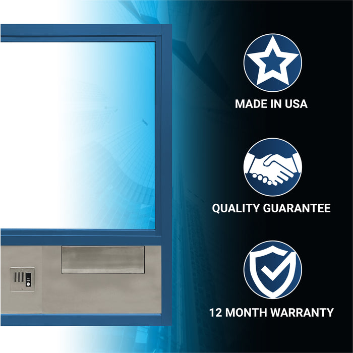 603 Ready Access Security Window – Fixed Pane with Cash Transaction Drawer Covenant Security Equipment 