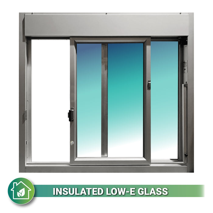 Ready Access 600 Single Panel Sliding Transaction Drive Thru Window 3/4" Insulated Glass Covenant Security Equipment