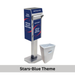 Extra-Small Ballot Drop Box (450) On Concrete - Stars-Blue vinyl