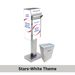 Extra-Small Ballot Drop Box (450) On Concrete - Stars-White vinyl