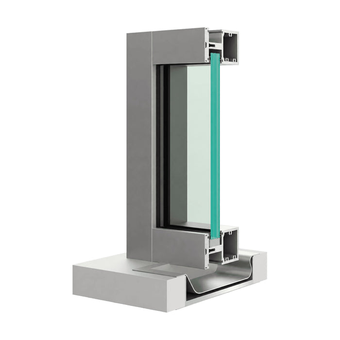 Bullet and Blast Resistant Aluminum Fixed Window