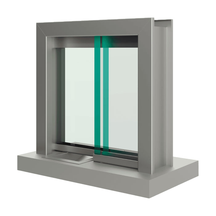 Bullet Resistant Aluminum Interior Slide Window